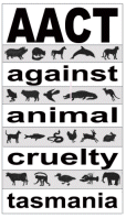Against Animal Cruelty Tasmania (AACT) logo