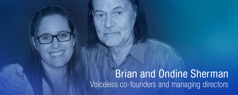Voiceless Co-founders Ondine Sherman and Brian Sherman