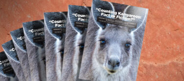 Front cover Kangaroo Population Report - Counting Kangaroos - Fact or Fiction?